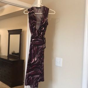 Sleeveless wrap dress